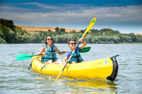 Canoé au lac de Bairon